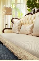 European Sofa Cushion Summer Luxury Four Seasons Non Slip Leather Fabric American Sofa Cushion Cover Customized