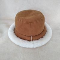 100% Australia sheepskin bucket hat fisherman hat in winter
