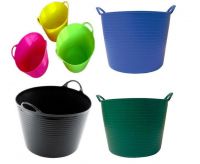 25l Colorful Multifunctional Hand-hold Flexible Plastic Garden Bucket With Ldpe Material For Garden