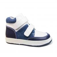 1716265 Blue kids orthopedic shoes arch support kids leather boot skateboard sneaker
