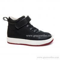 1620660 Black skateboard sneaker kids orthopedic shoes sport shoes high top