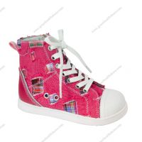 1616838 High top Girl canvas shoes children sport shoes kids orthopedic shoes prevention shoes
