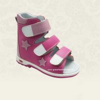 4817906 Kids Flat Foot Corrective Sandal Kids Orthopedic Leather Shoes