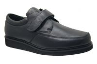 9616471 Black Wide Geniune Leather Diabetic Shoes Comfortabl Shoes