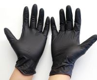 Black   Nitrile  eaxmination gloves  disposable Medical  examination  black  gloves