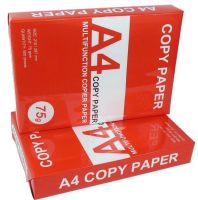 100% Wooden virgin pulp  A4 Paper  70GSM 75GSM 80GSM Copier 500 Sheets/Ream - 5 Reams/Box A4 Copy Pape