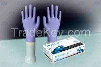 Good quality Nitrile exam Gloves with Purple