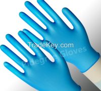 Medical Vinyl Exam Gloves with Blue