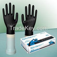 Industrial Disposable Black Nitrile Gloves