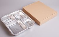 4-compartment Disposable Aluminum Foil Food Container