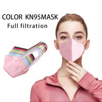 China solid colors bacteria proof disposable non medical 5 layers KN95 face Mask