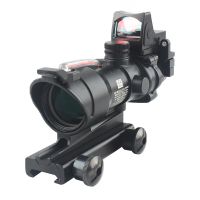 Trijicon Ta31 Acog Style 4x32 Real Fiber Source Red Illuminated Scope W/ Rmr Micro Red Dot