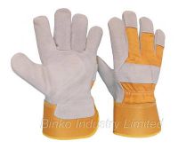 Leather safety gloves