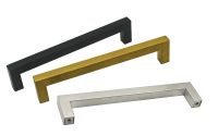 Modern square stainless steel cabinet wardrobe kitchen cupboard pull handles for USA, UK, France