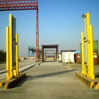 Port Gates Gamma Radiation Detector Portal Monitor for passing by containers