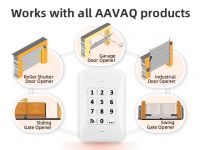 Wireless Keypad Coded Wall Transmitter Aavaq Door And Gate Automation