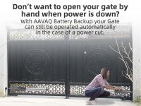 Backup Battery kit for Gate Opener AAVAQ Door and Gate Automation