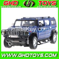 latest MZ 1:32 authorization alloy Hummer H2 licensed die-cast toy cars with lights and music