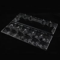 High Transparent Pet Material Chicken Quail Duck Egg Packing Trays 12pcs Egg Tray 12cts Egg Box 12 Cavities Egg Carton 12 Cells Egg Container 12 Holes Egg Crate 12 Counts Egg Packet