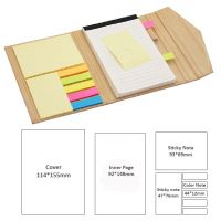 Office Supply Printed Hard Cover Sticky Notepad Set With Pen