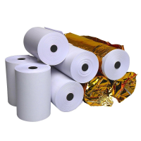 thermal paper 57mm, 80mm, 210mm/A4, self adhesive label 57mm, 100mm, 210mm/A4 for thermal printer